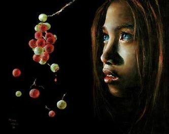 Akiane Kramarik ~ Forbidden Fruit, painted at the age of 10.